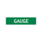 Gauge Street Sign Children Name Room Plate