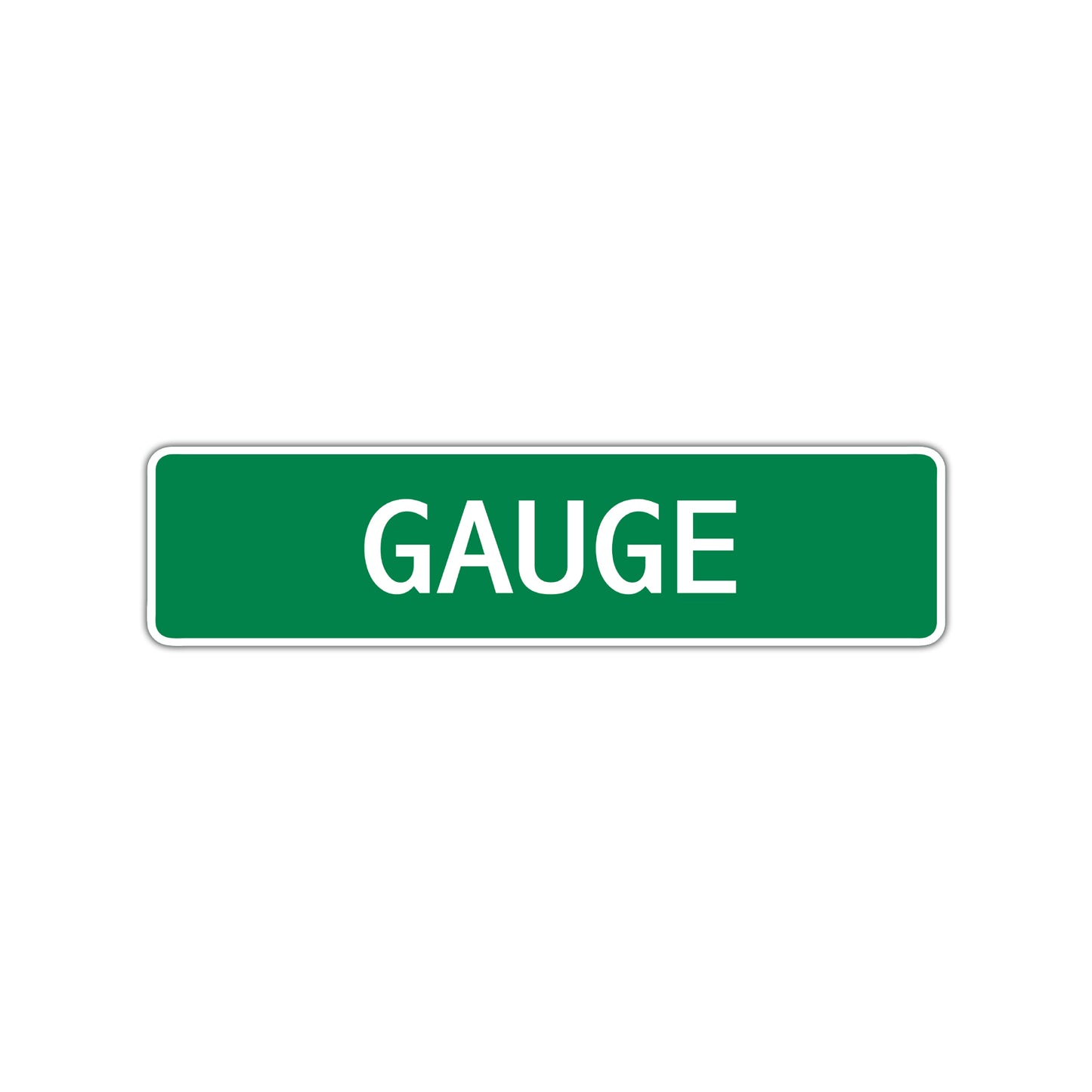 Gauge Street Sign Children Name Room Plate