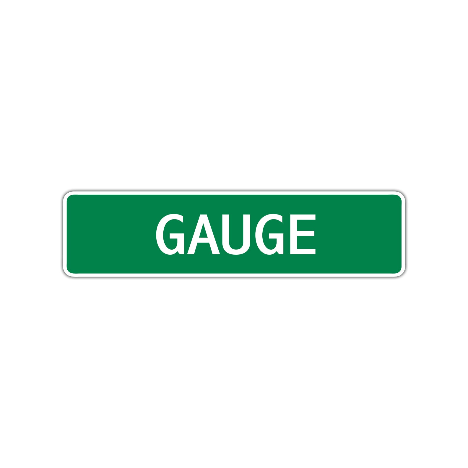Gauge Street Sign Children Name Room Plate