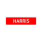 Harris Street Sign Children Name Room Plate