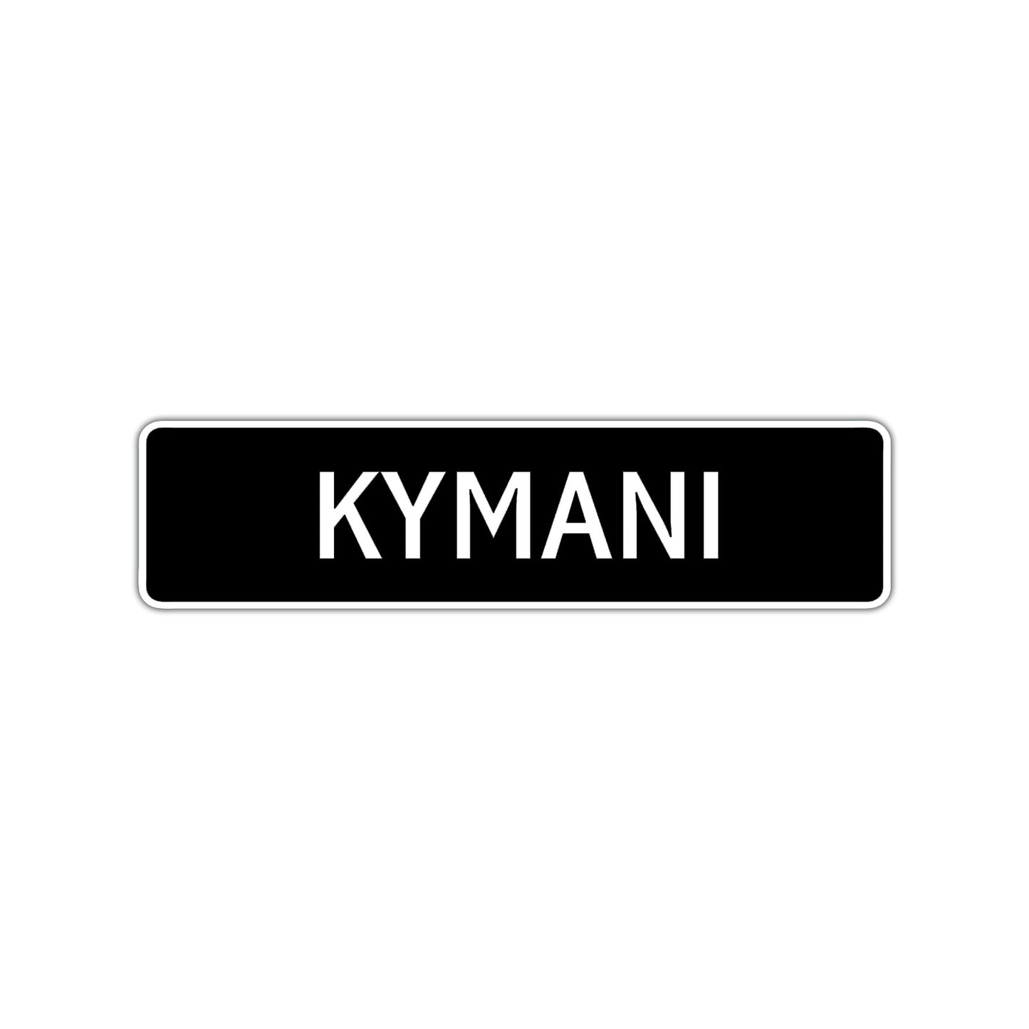 Kymani Street Sign Children Name Room Plate