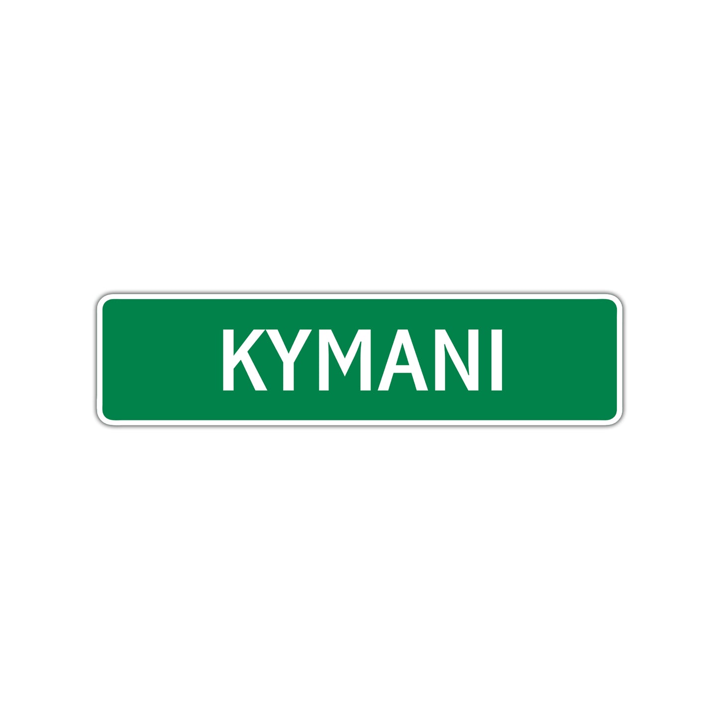 Kymani Street Sign Children Name Room Plate