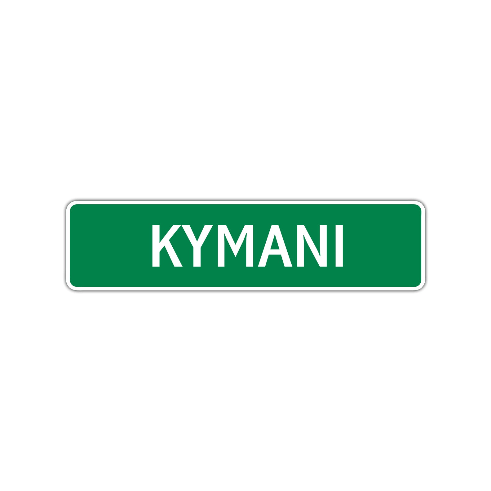 Kymani Street Sign Children Name Room Plate