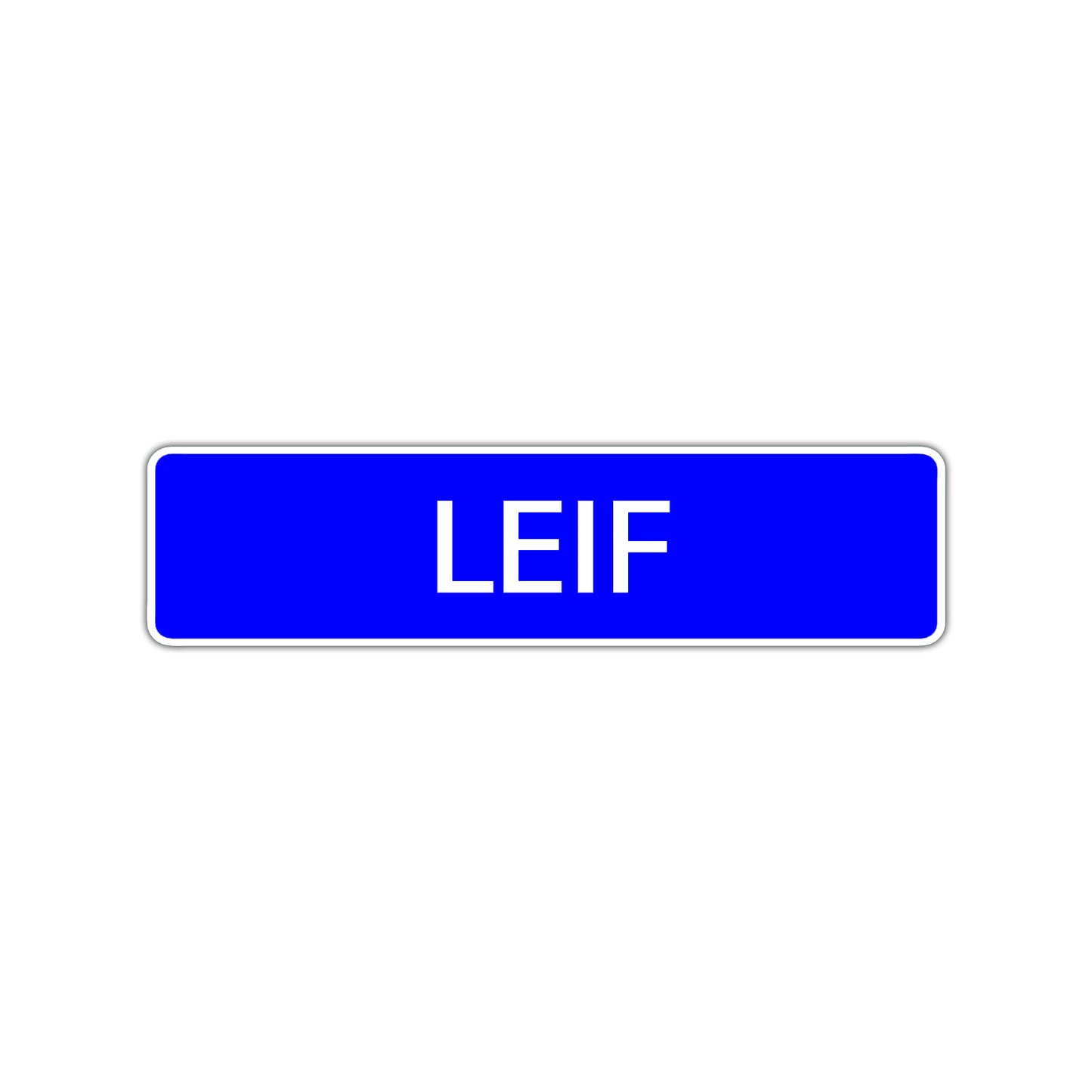 Leif Street Sign Children Name Room Plate