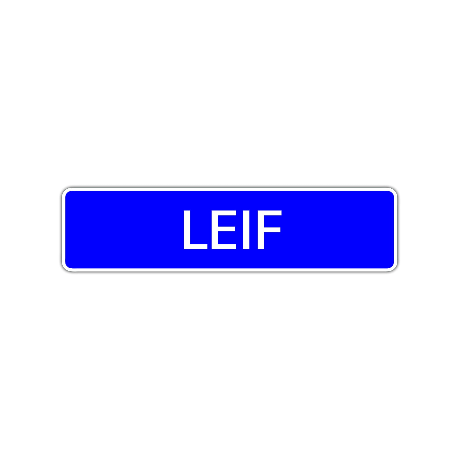 Leif Street Sign Children Name Room Plate