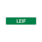 Leif Street Sign Children Name Room Plate