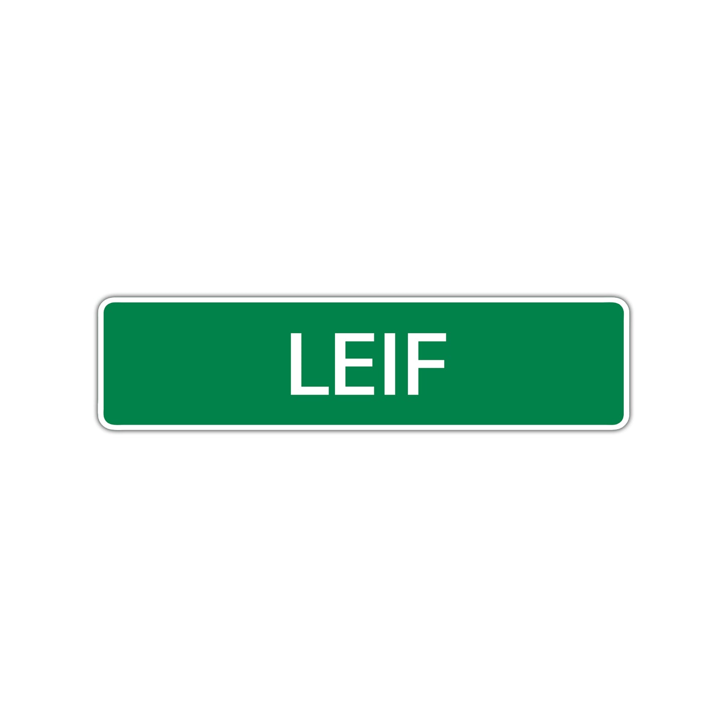 Leif Street Sign Children Name Room Plate