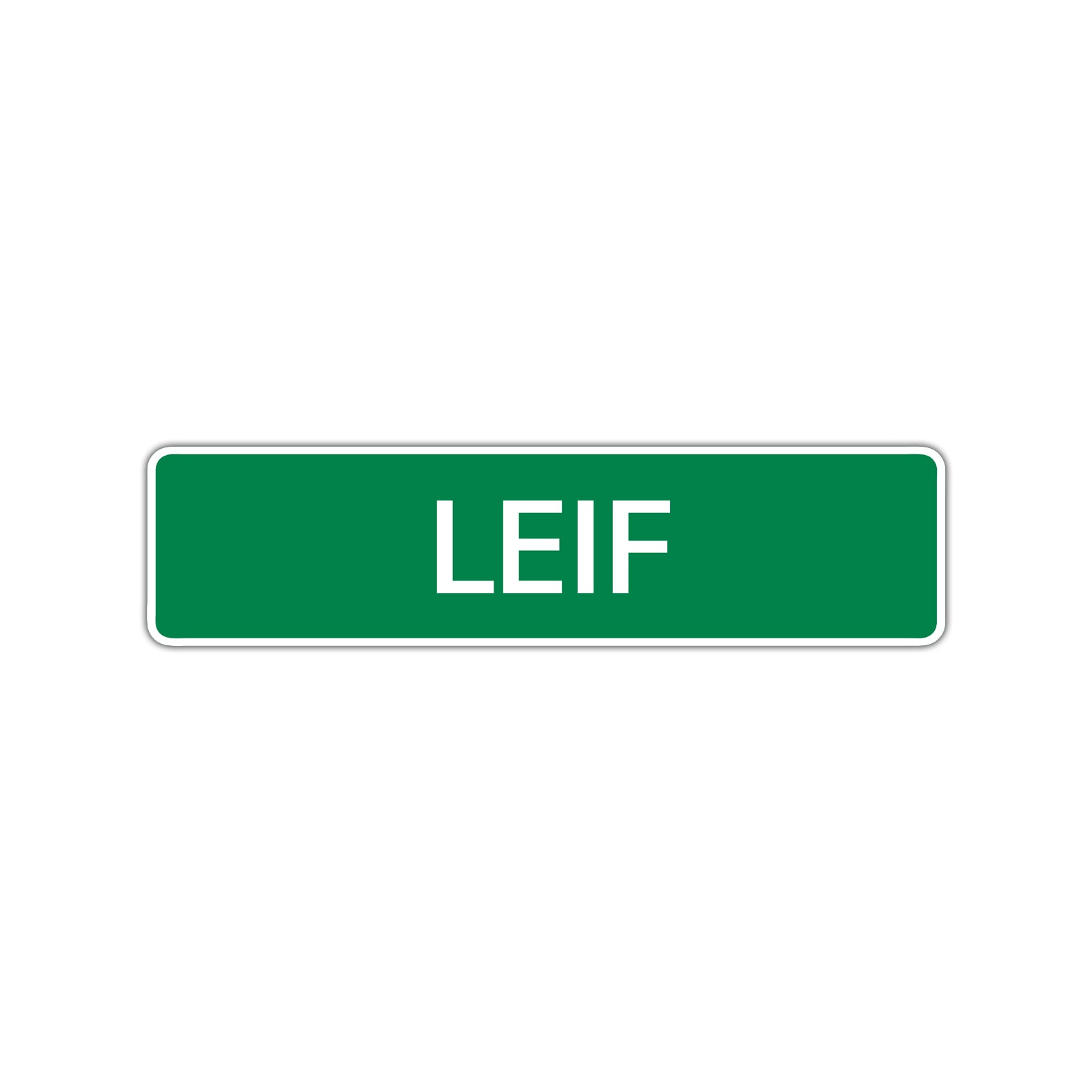 Leif Street Sign Children Name Room Plate