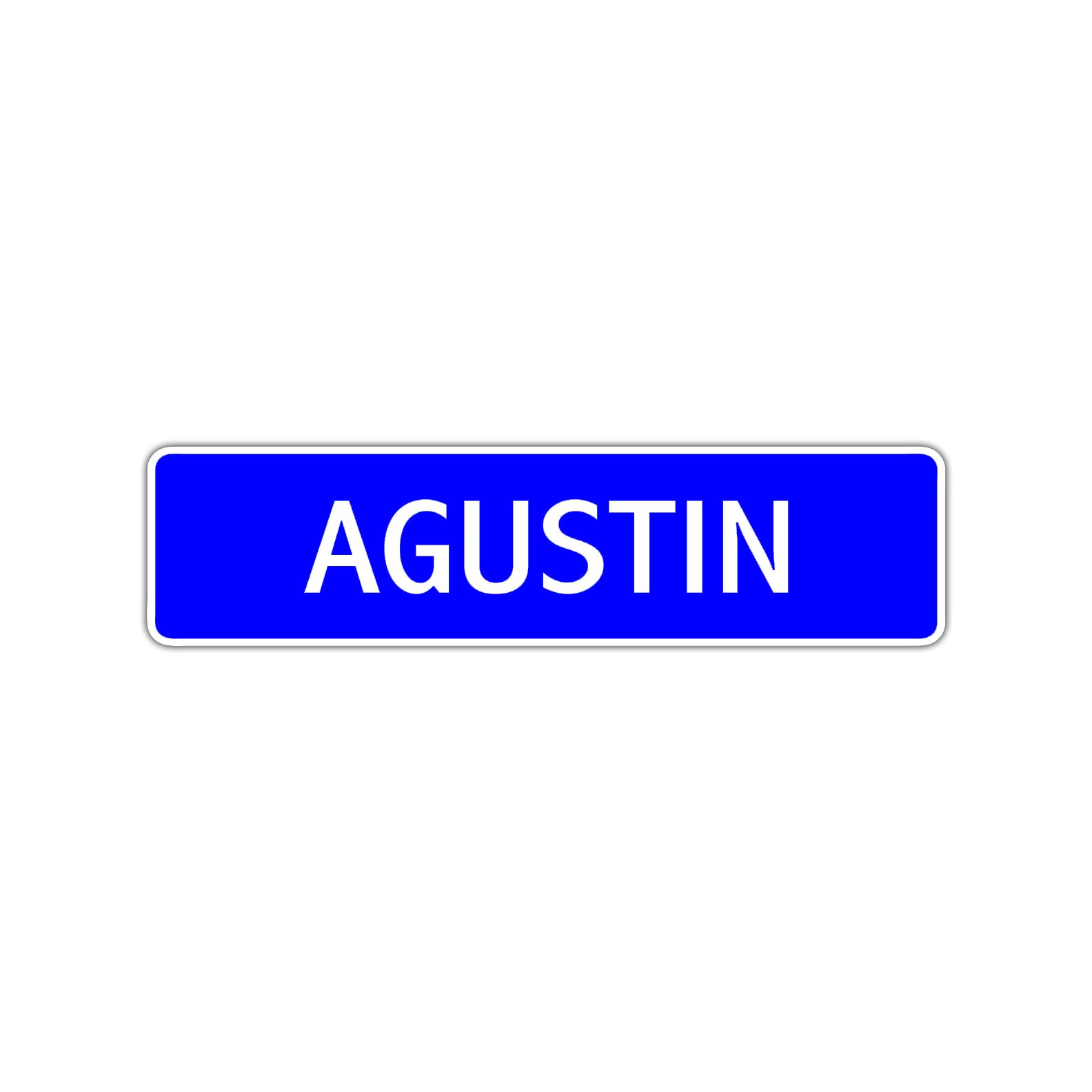 Agustin Street Sign Children Name Room Plate