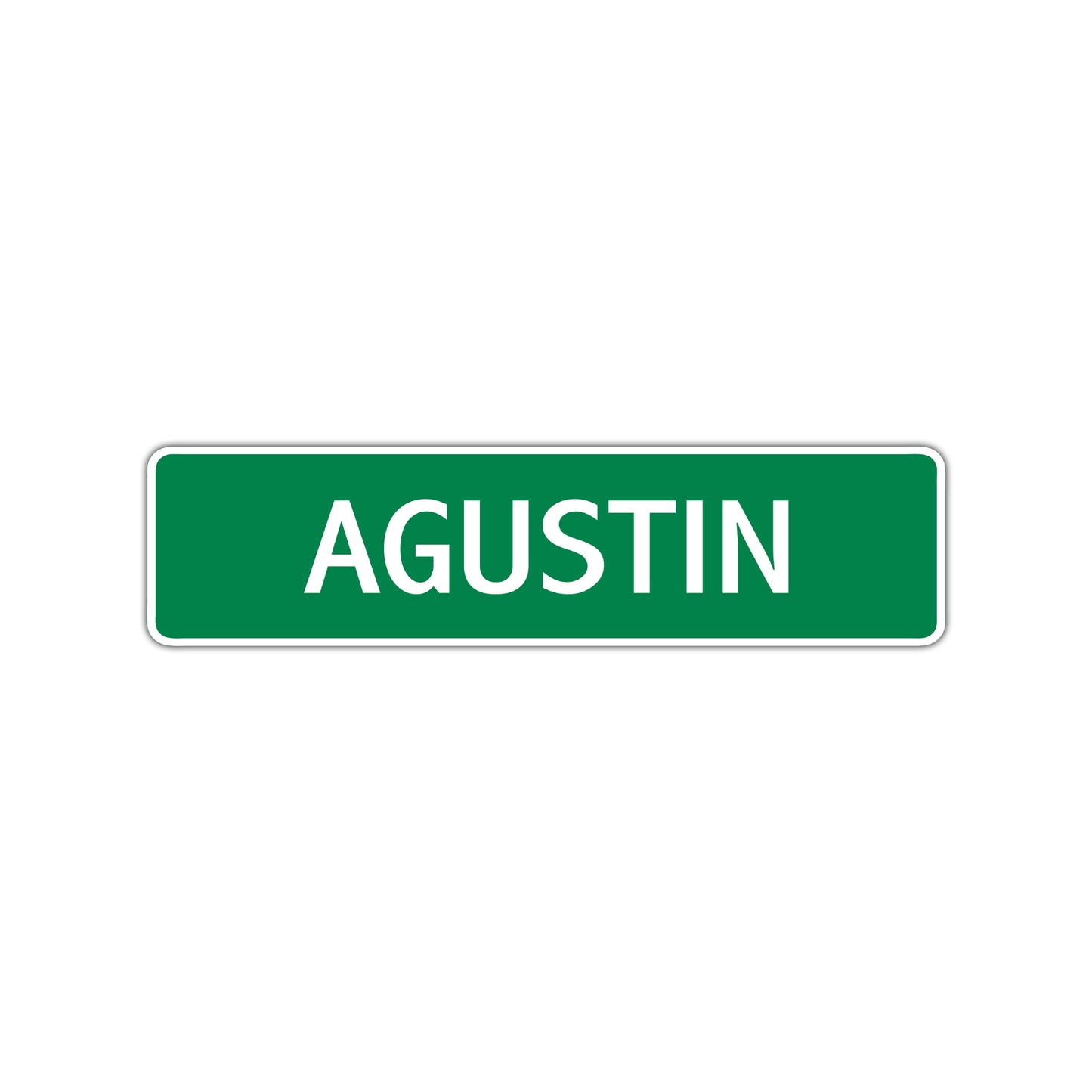 Agustin Street Sign Children Name Room Plate