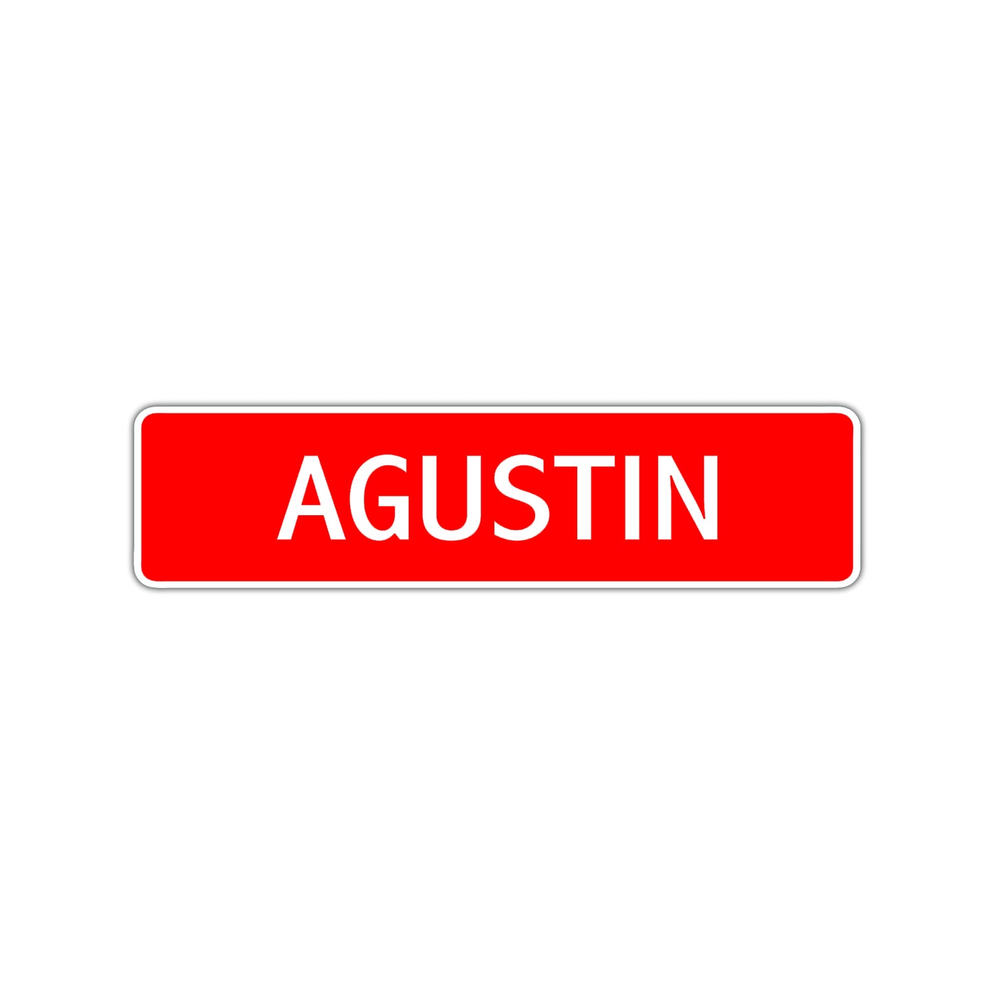 Agustin Street Sign Children Name Room Plate