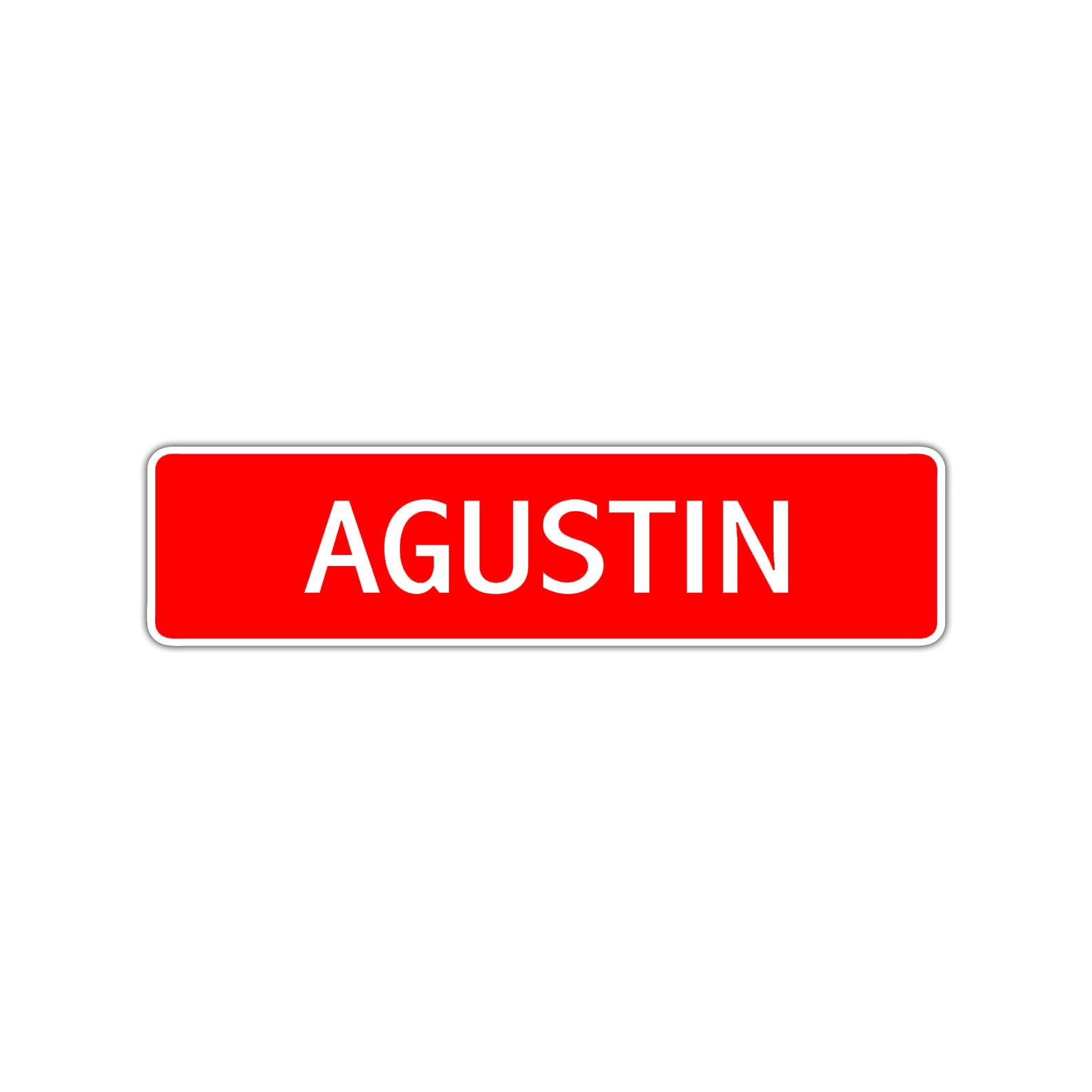 Agustin Street Sign Children Name Room Plate