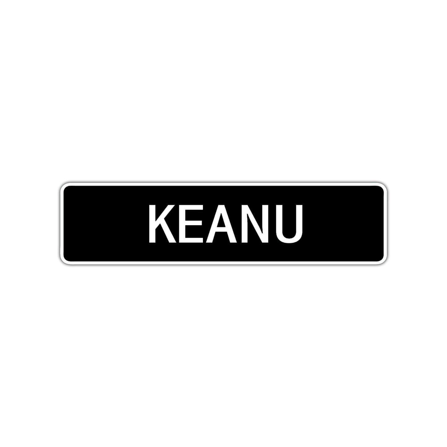 Keanu Street Sign Children Name Room Plate