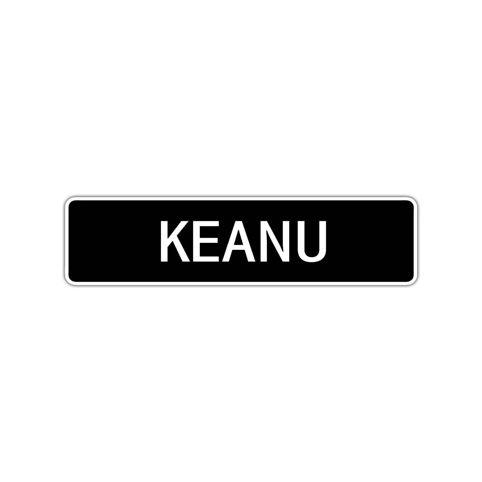 Keanu Street Sign Children Name Room Plate