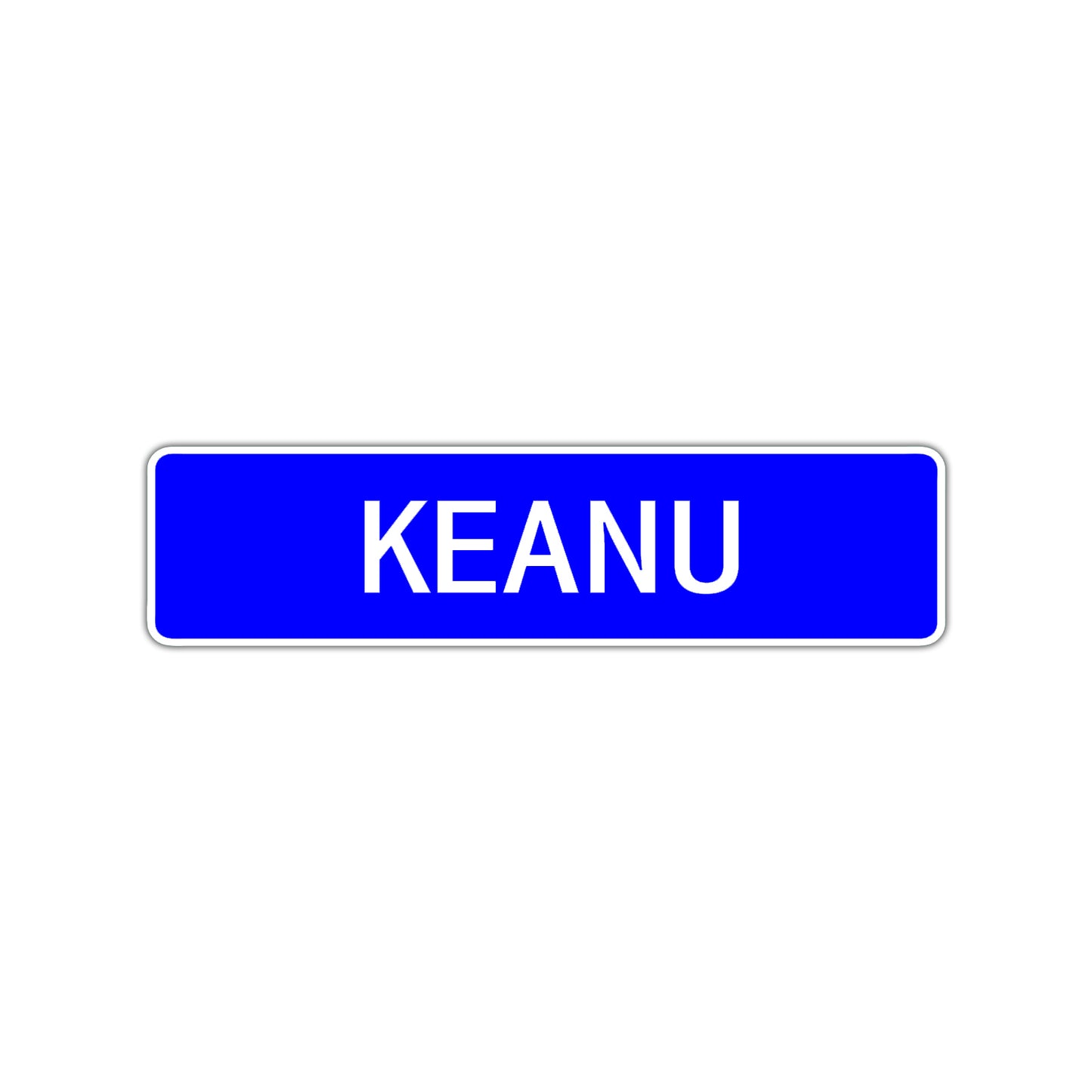 Keanu Street Sign Children Name Room Plate
