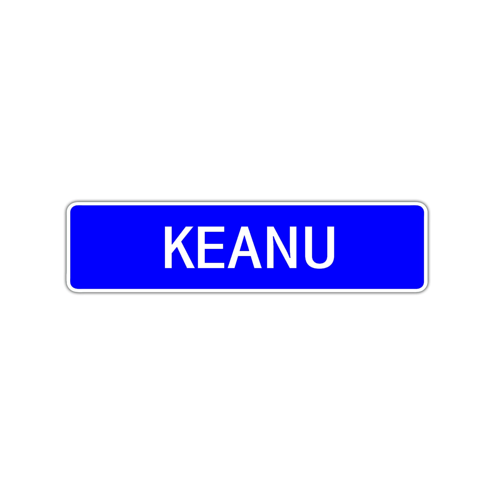 Keanu Street Sign Children Name Room Plate