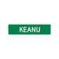 Keanu Street Sign Children Name Room Plate