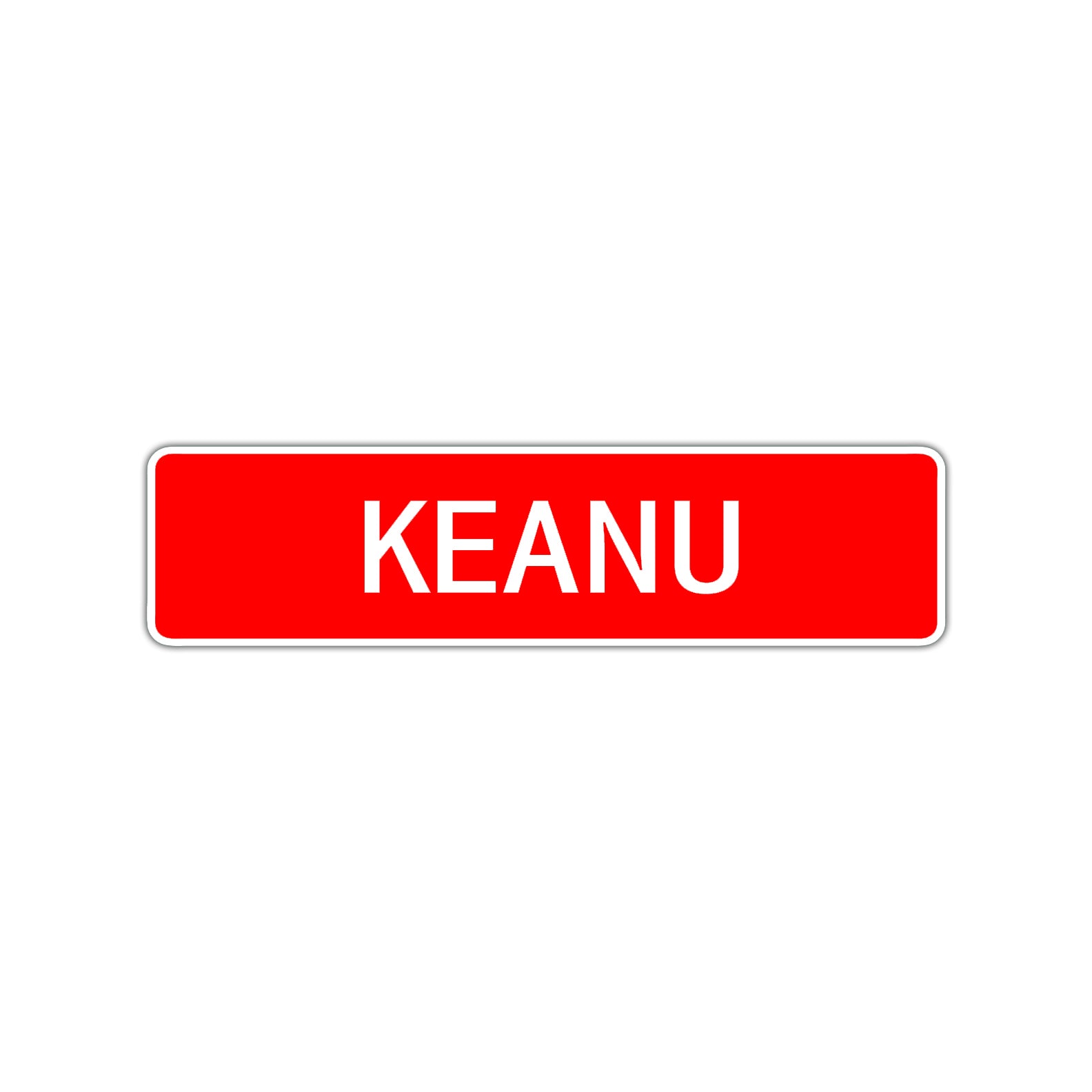 Keanu Street Sign Children Name Room Plate