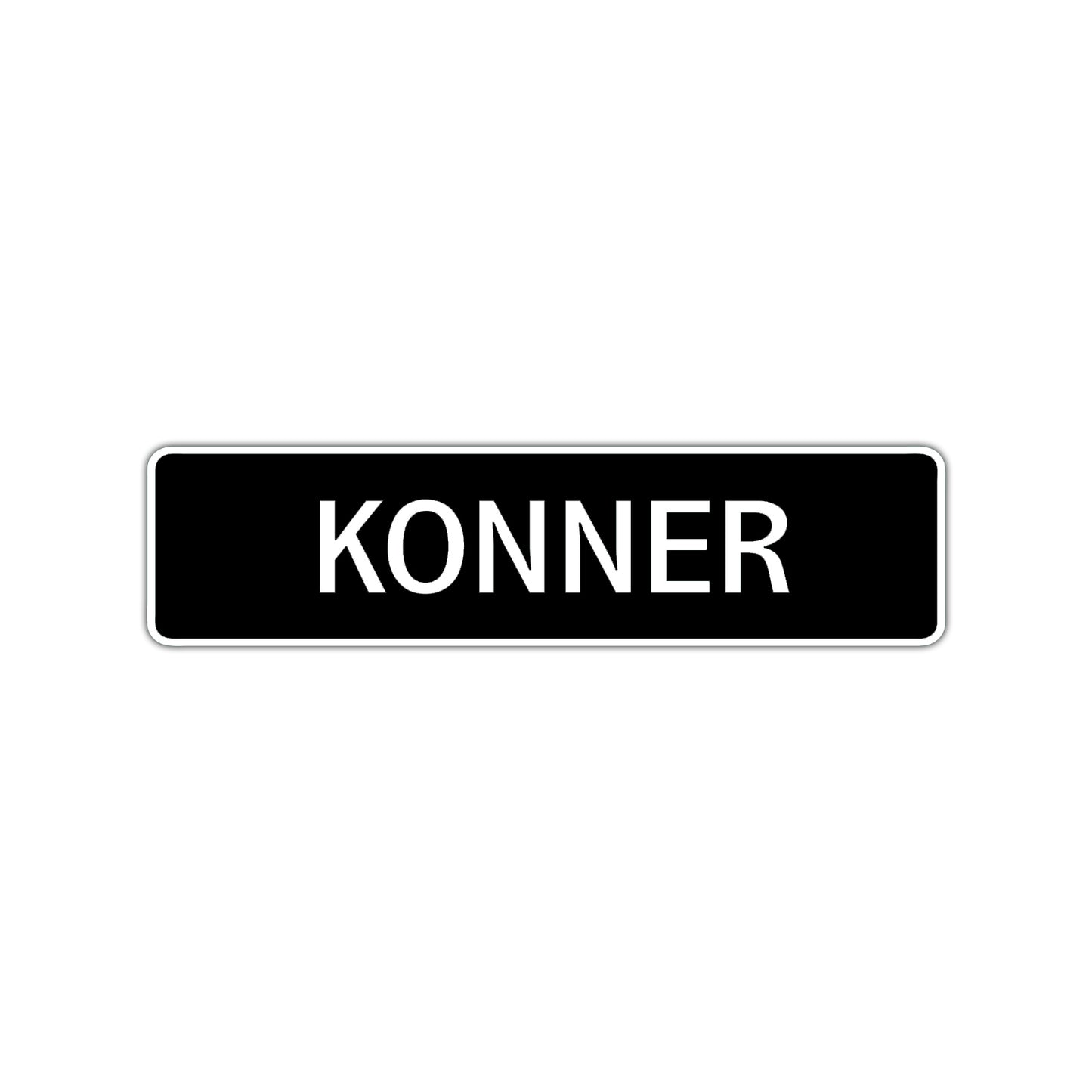 Konner Street Sign Children Name Room Plate