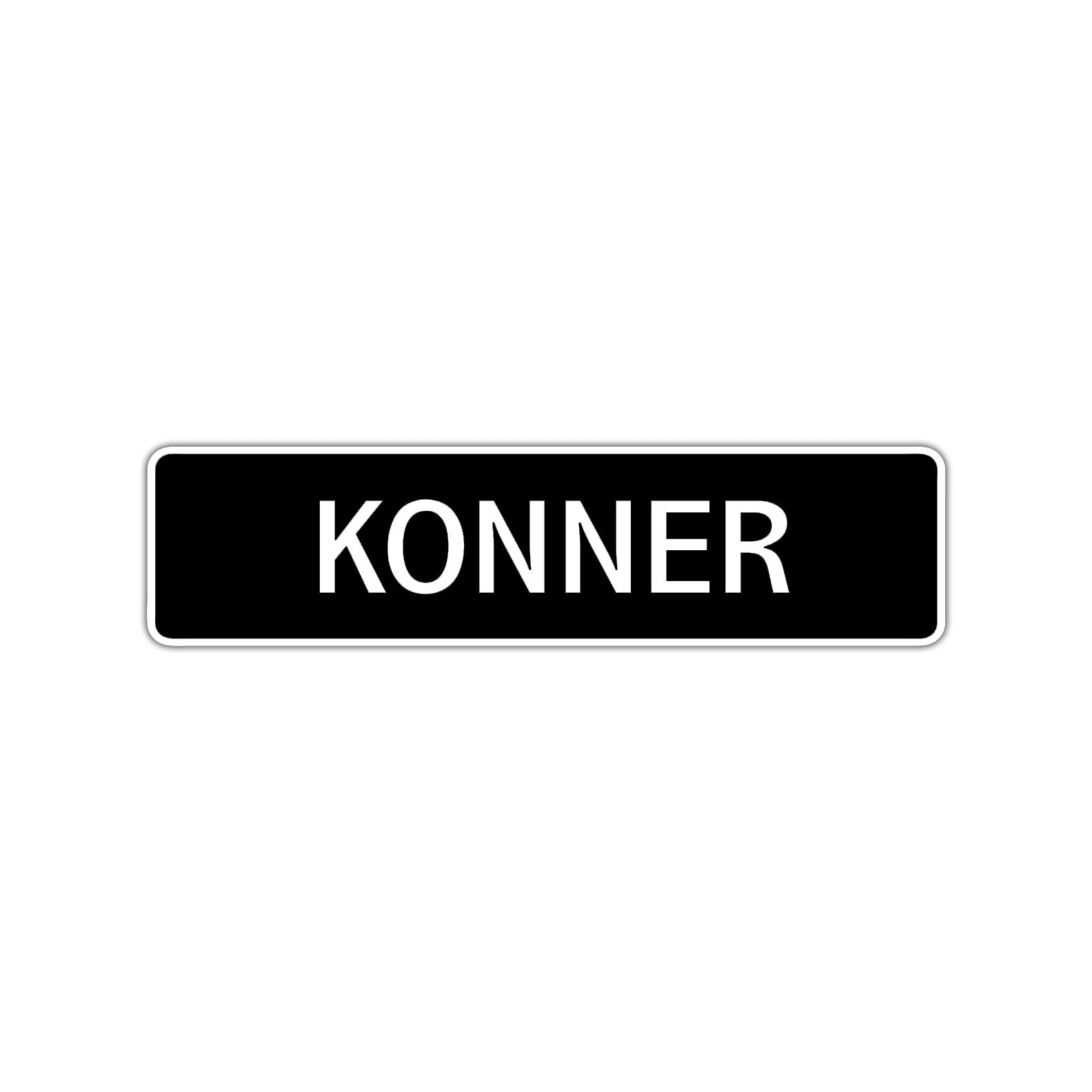 Konner Street Sign Children Name Room Plate