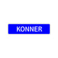 Konner Street Sign Children Name Room Plate