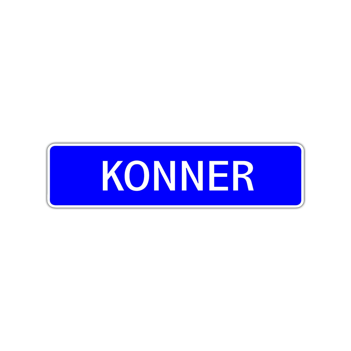 Konner Street Sign Children Name Room Plate