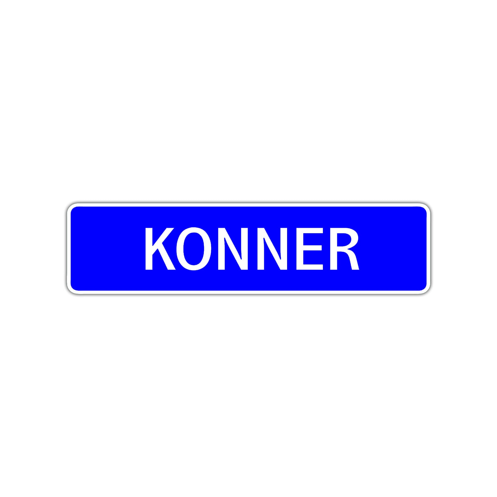 Konner Street Sign Children Name Room Plate