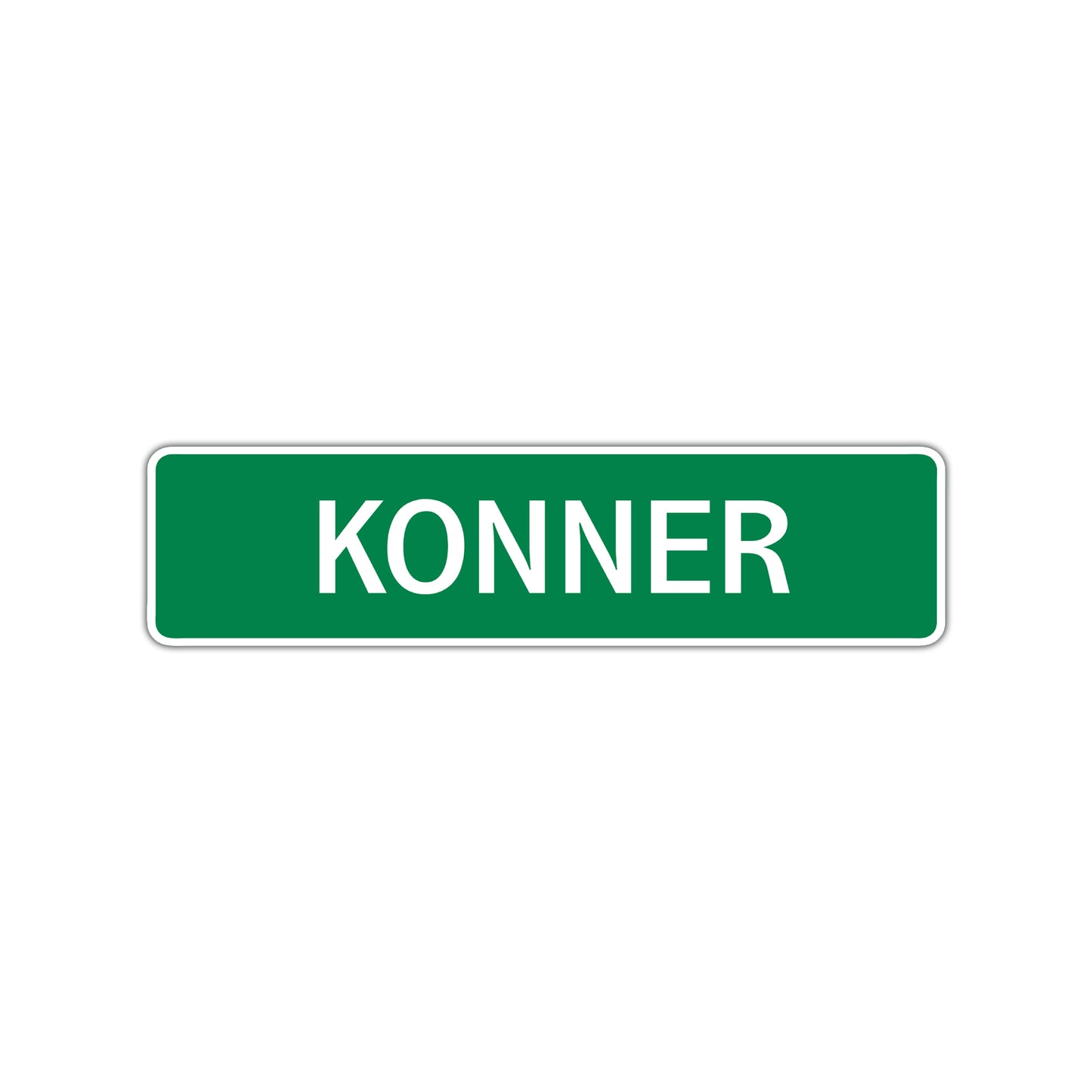 Konner Street Sign Children Name Room Plate