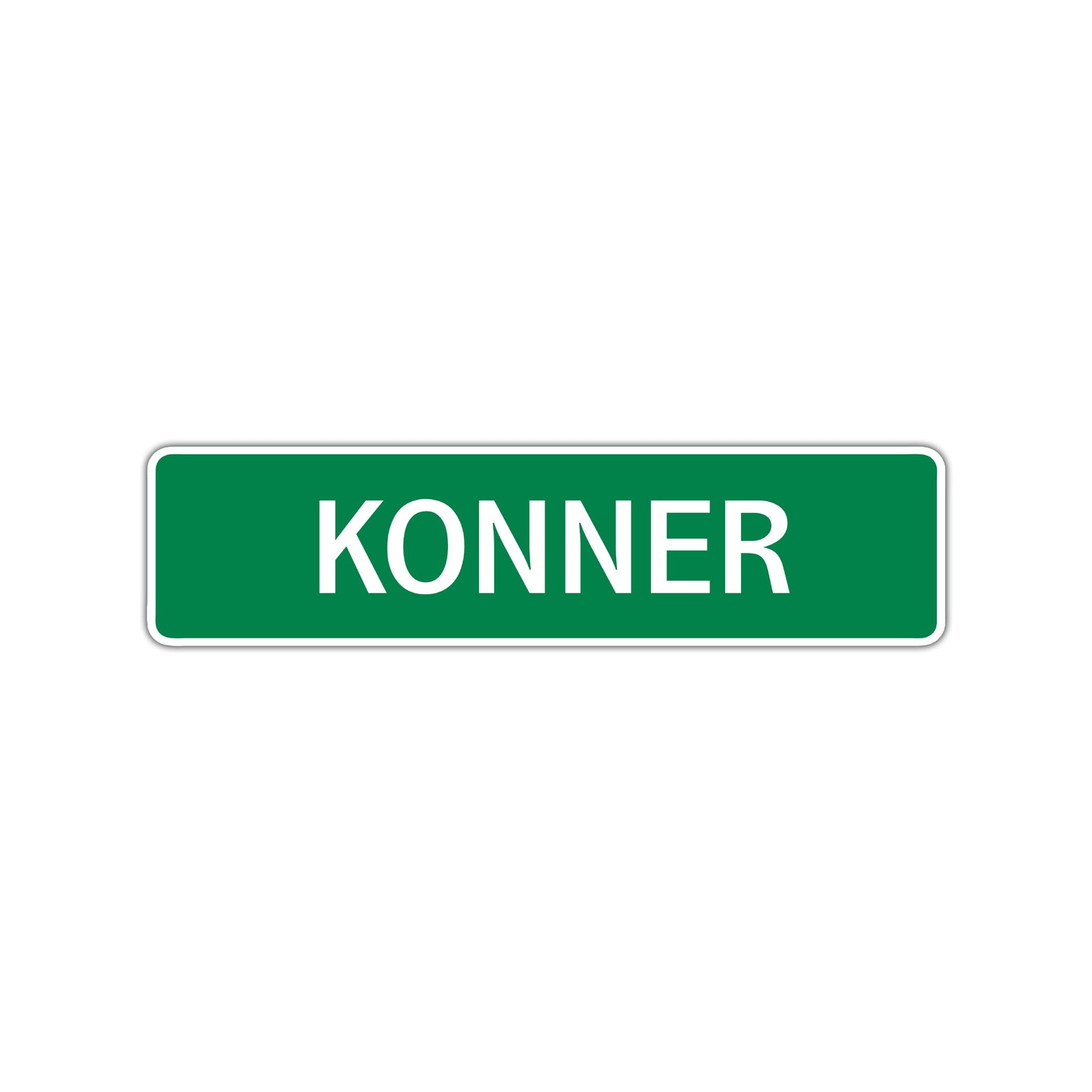 Konner Street Sign Children Name Room Plate