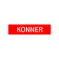 Konner Street Sign Children Name Room Plate