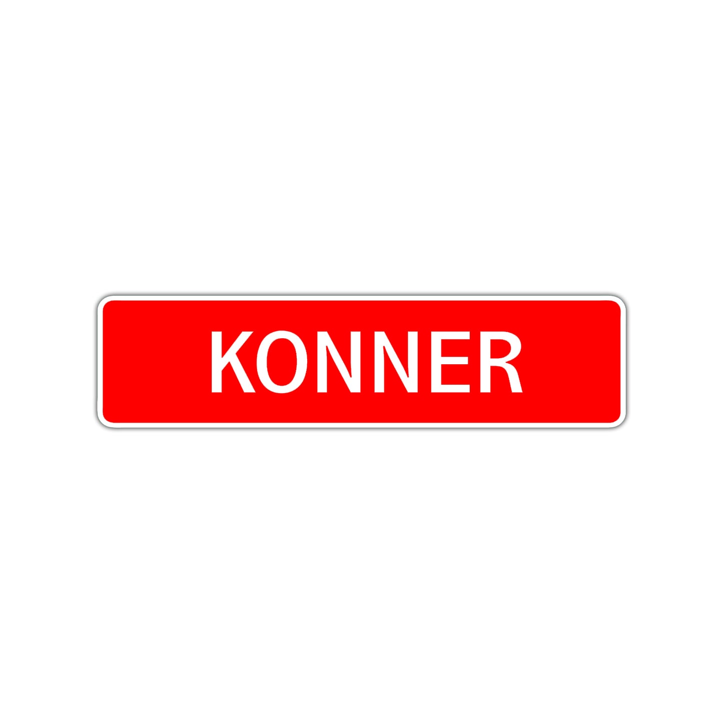 Konner Street Sign Children Name Room Plate