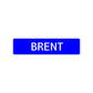 Brent Street Sign Children Name Room Plate