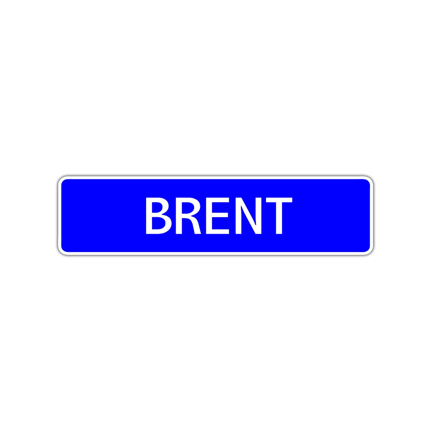 Brent Street Sign Children Name Room Plate
