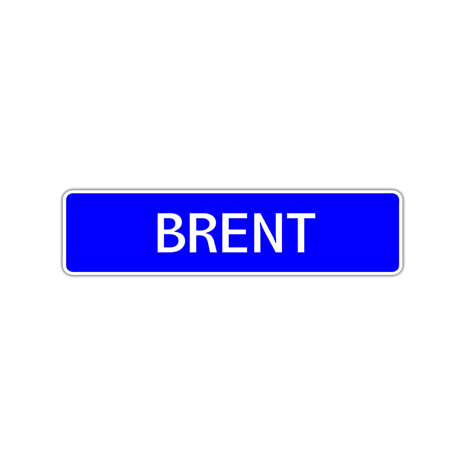 Brent Street Sign Children Name Room Plate