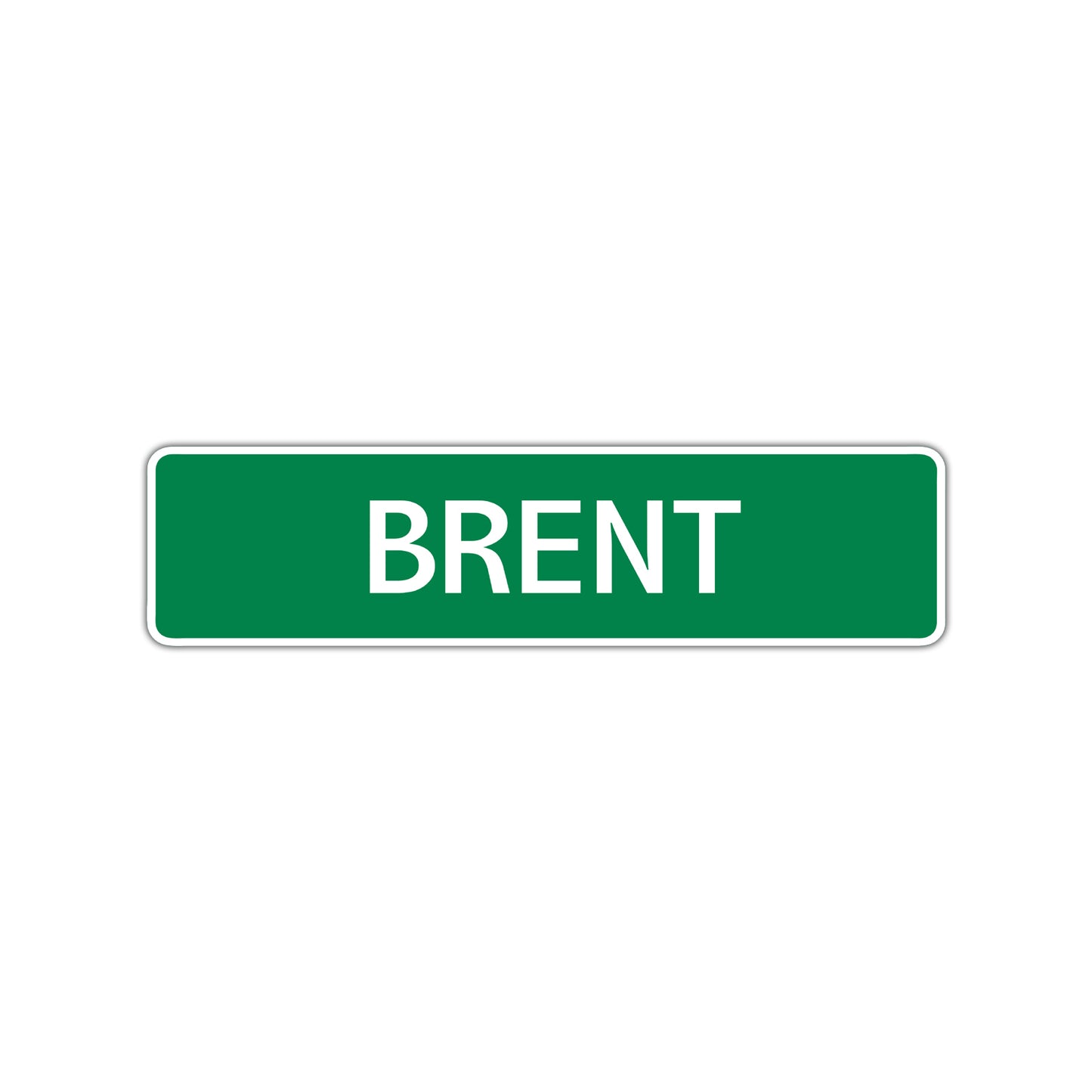 Brent Street Sign Children Name Room Plate