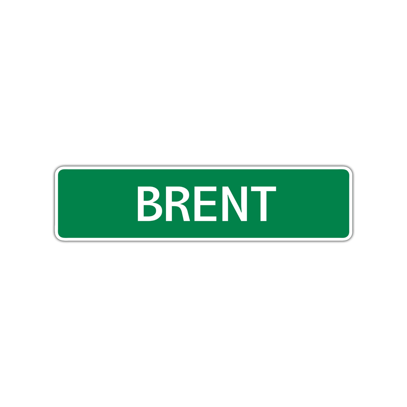 Brent Street Sign Children Name Room Plate