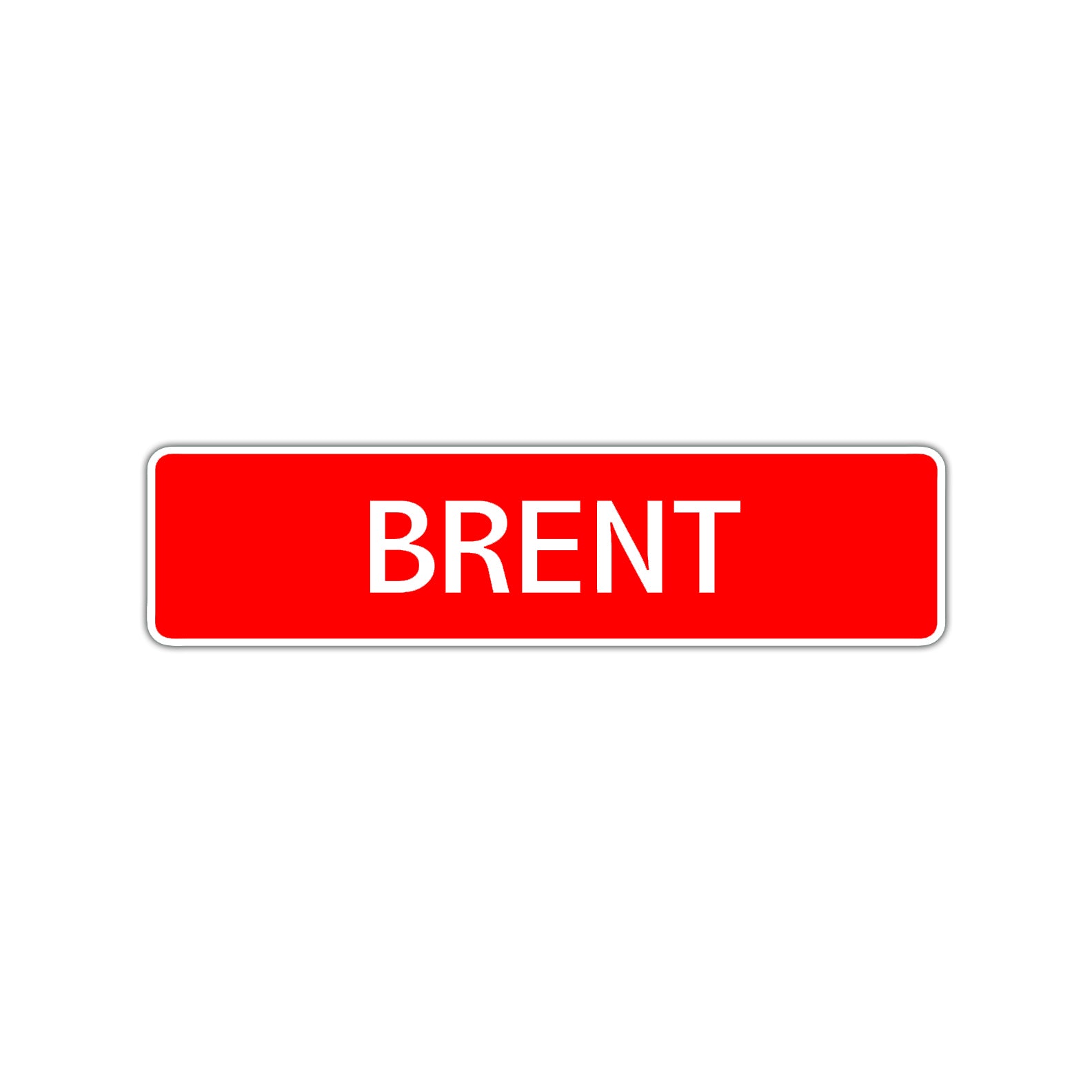 Brent Street Sign Children Name Room Plate