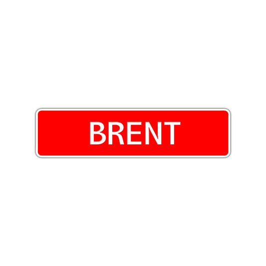 Brent Street Sign Children Name Room Plate