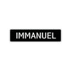 Immanuel Street Sign Children Name Room Plate