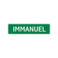 Immanuel Street Sign Children Name Room Plate