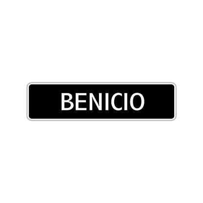 Benicio Street Sign Children Name Room Plate