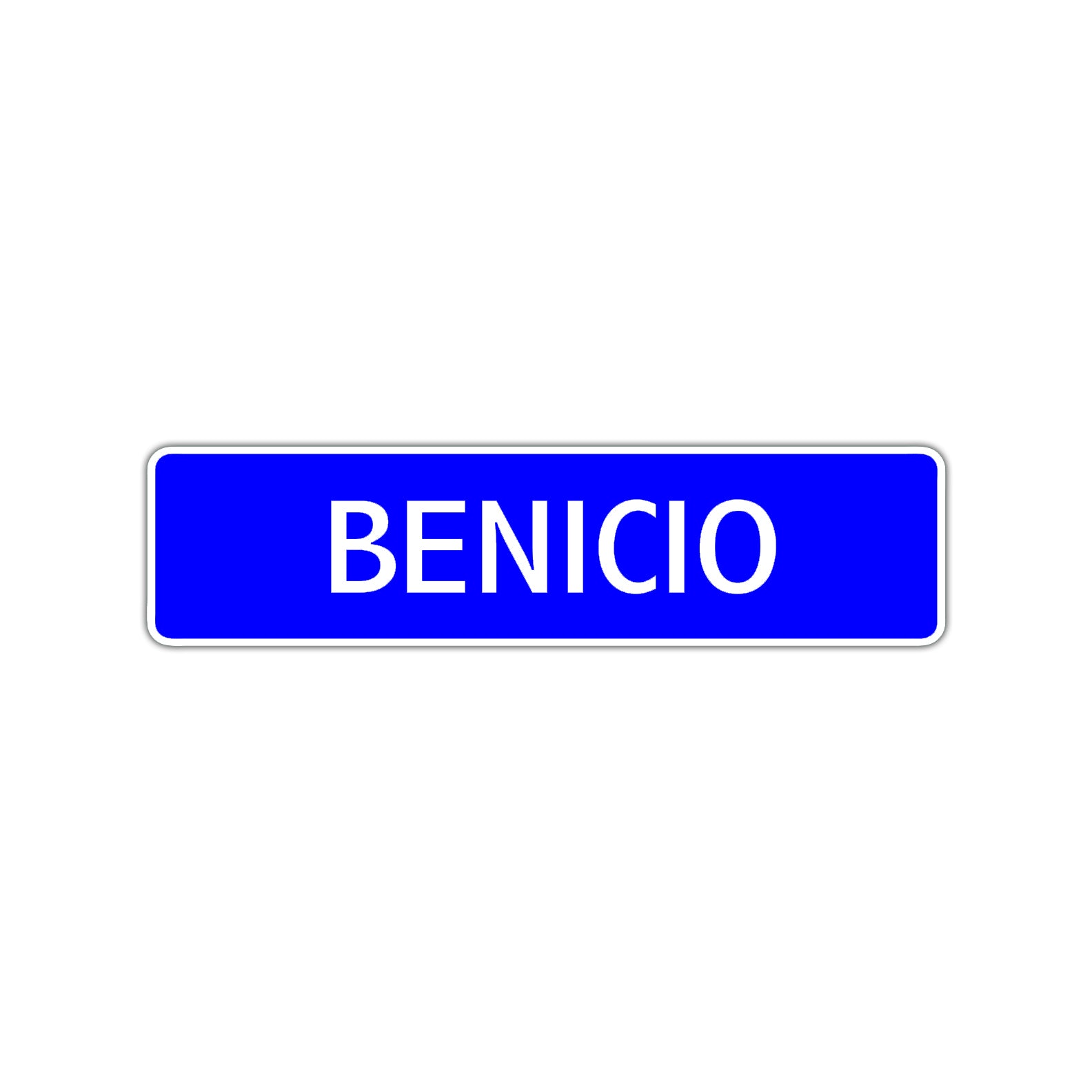 Benicio Street Sign Children Name Room Plate