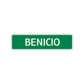 Benicio Street Sign Children Name Room Plate