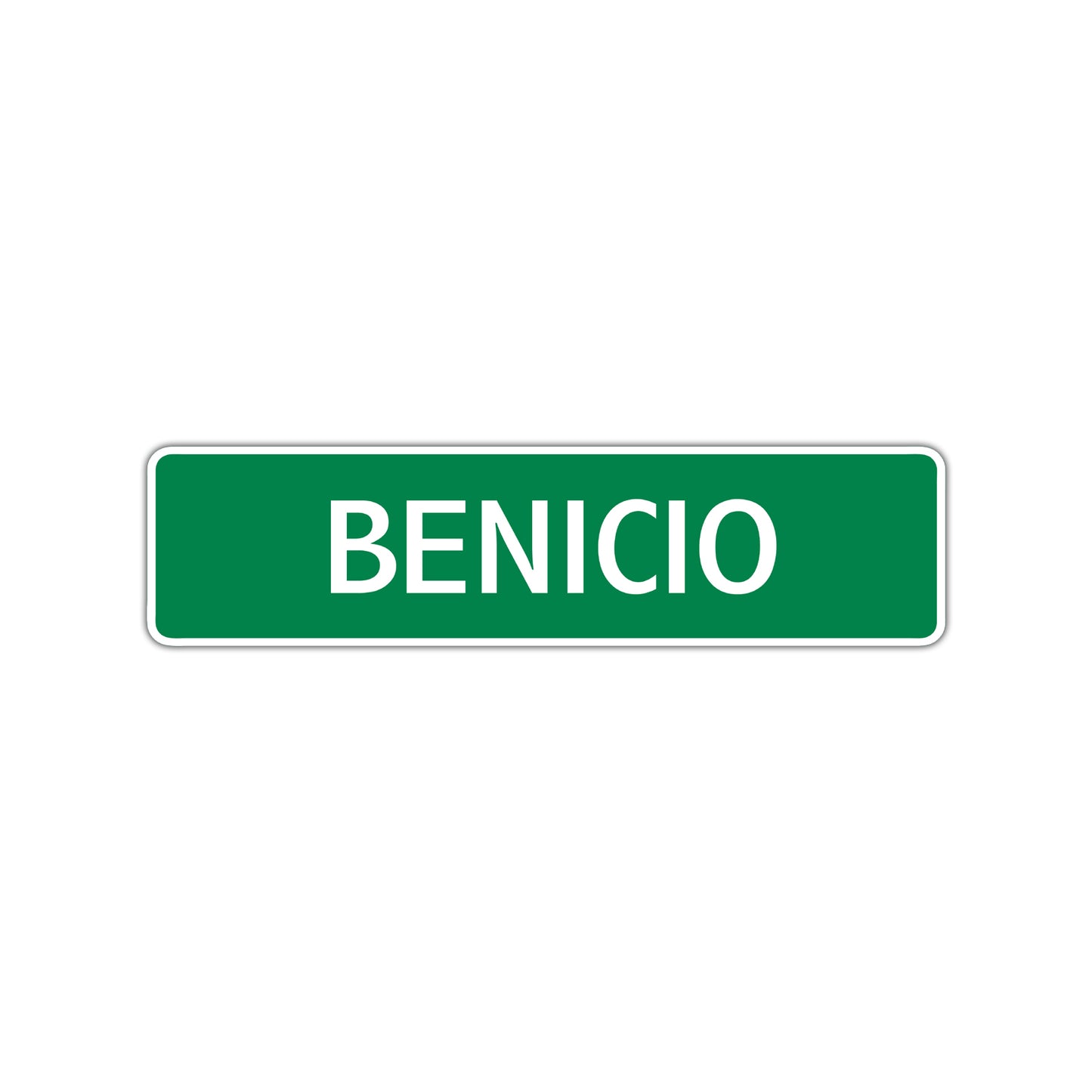 Benicio Street Sign Children Name Room Plate
