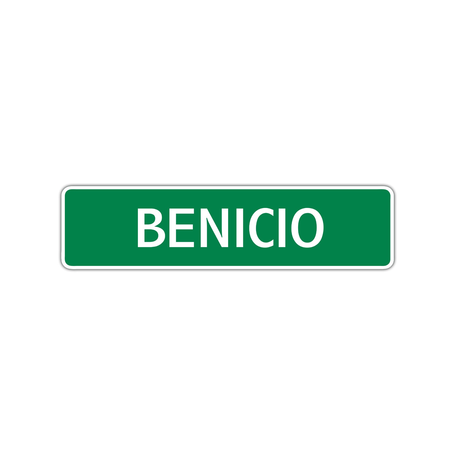 Benicio Street Sign Children Name Room Plate