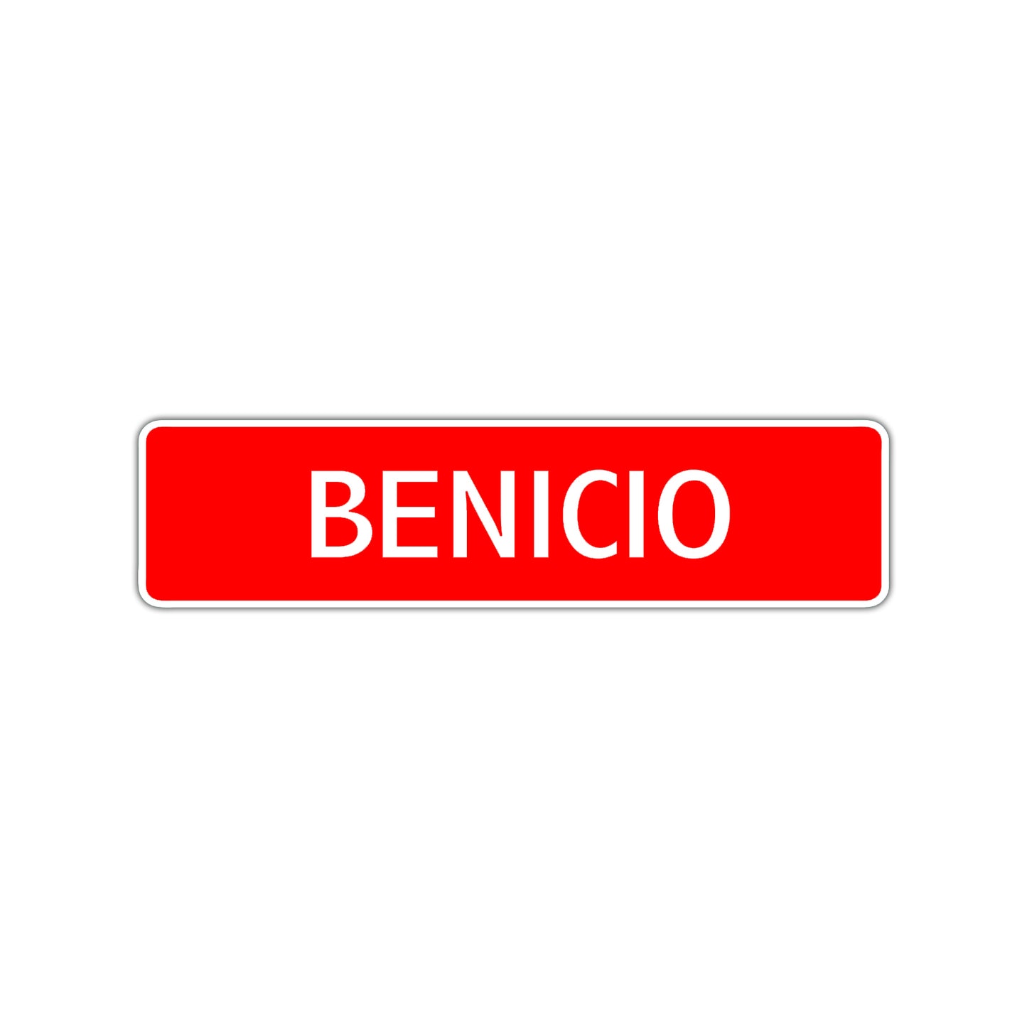 Benicio Street Sign Children Name Room Plate