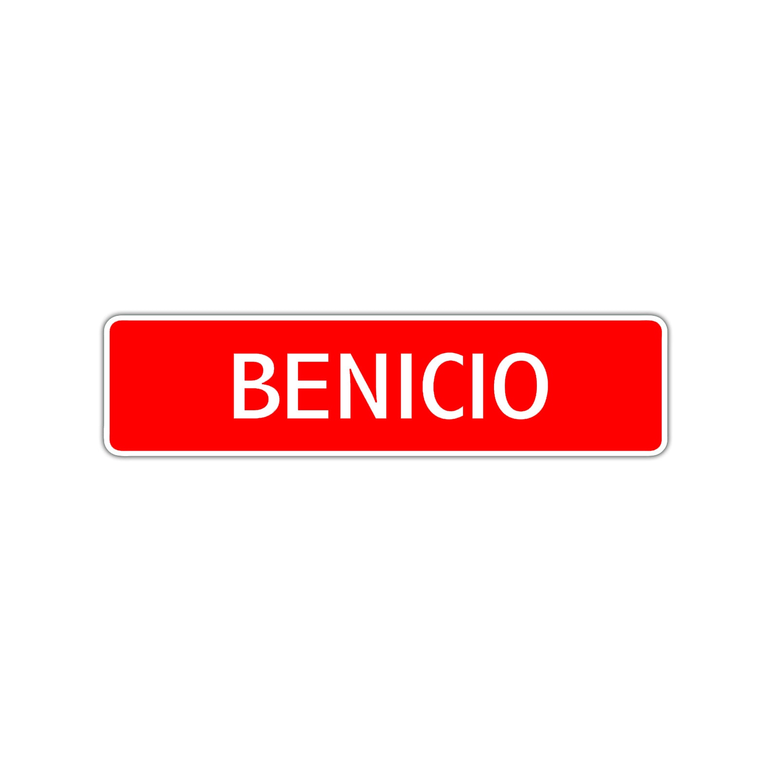 Benicio Street Sign Children Name Room Plate