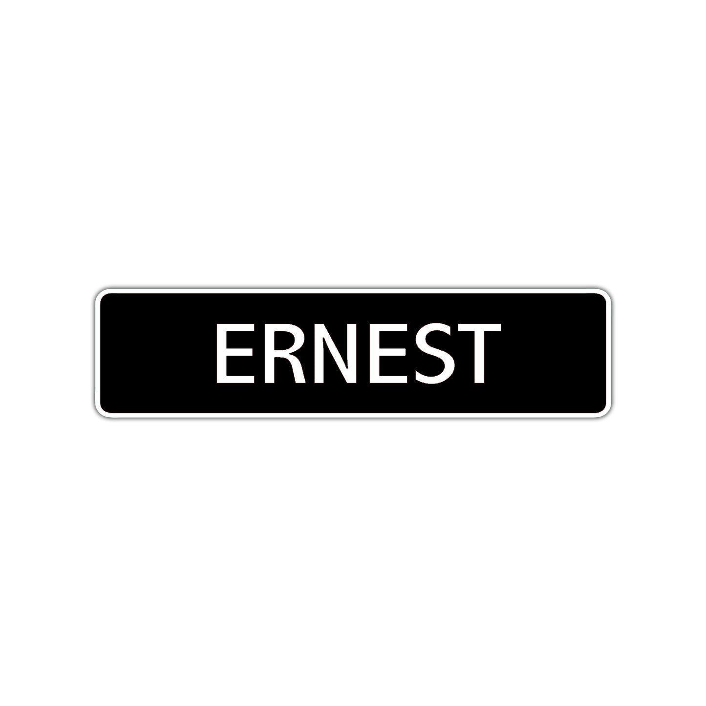Ernest Street Sign Children Name Room Plate