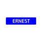 Ernest Street Sign Children Name Room Plate