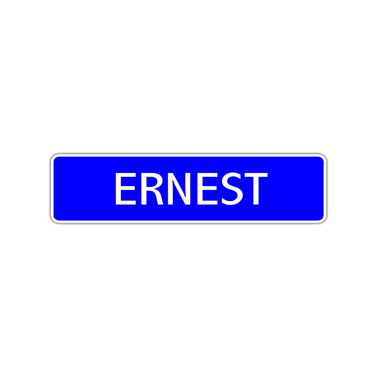 Ernest Street Sign Children Name Room Plate